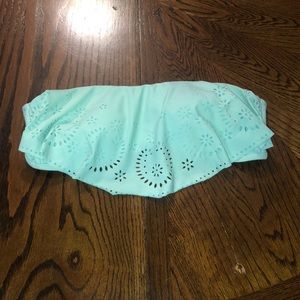 Target strapless swim top